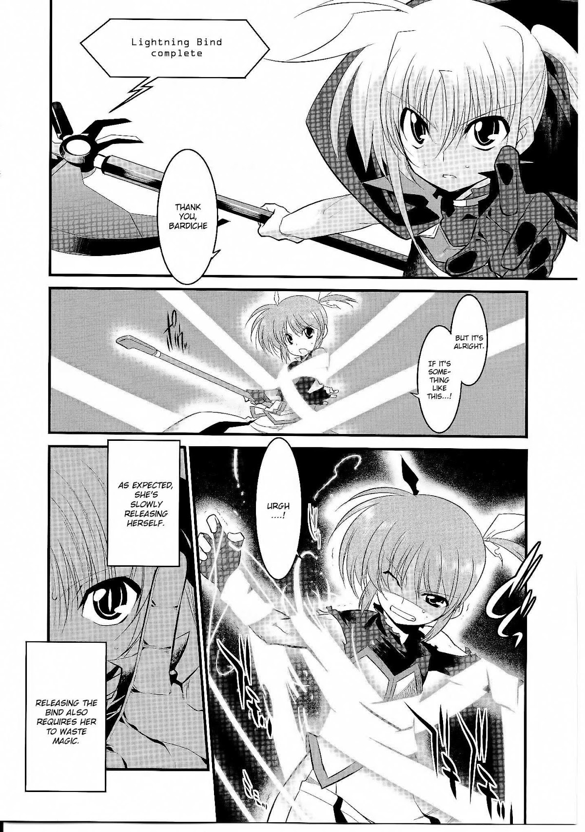 Mahou Shoujo Lyrical Nanoha Movie 1st the Comics Chapter 12 page 13 - Chapter 12: Phalanx