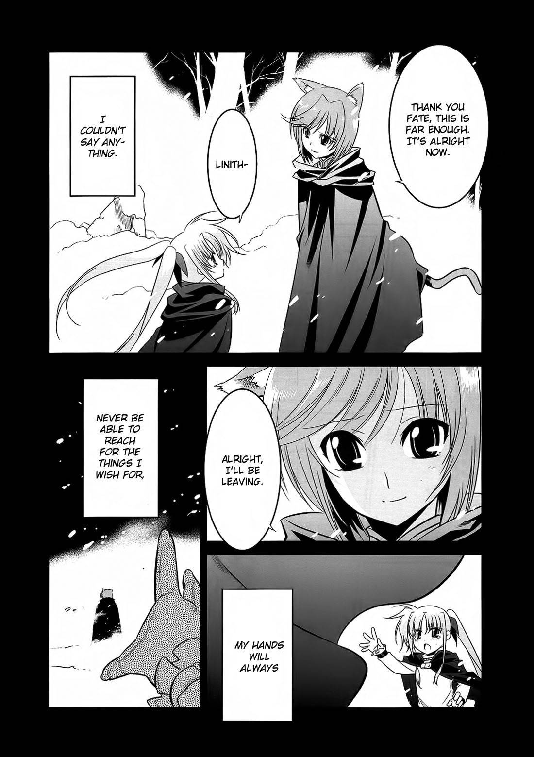 Mahou Shoujo Lyrical Nanoha Movie 1st the Comics Chapter 14 page 13 - Chapter 14: Therefore, the hand is held out