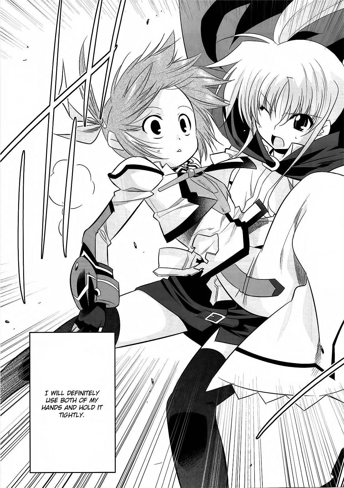 Mahou Shoujo Lyrical Nanoha Movie 1st the Comics Chapter 14 page 17 - Chapter 14: Therefore, the hand is held out