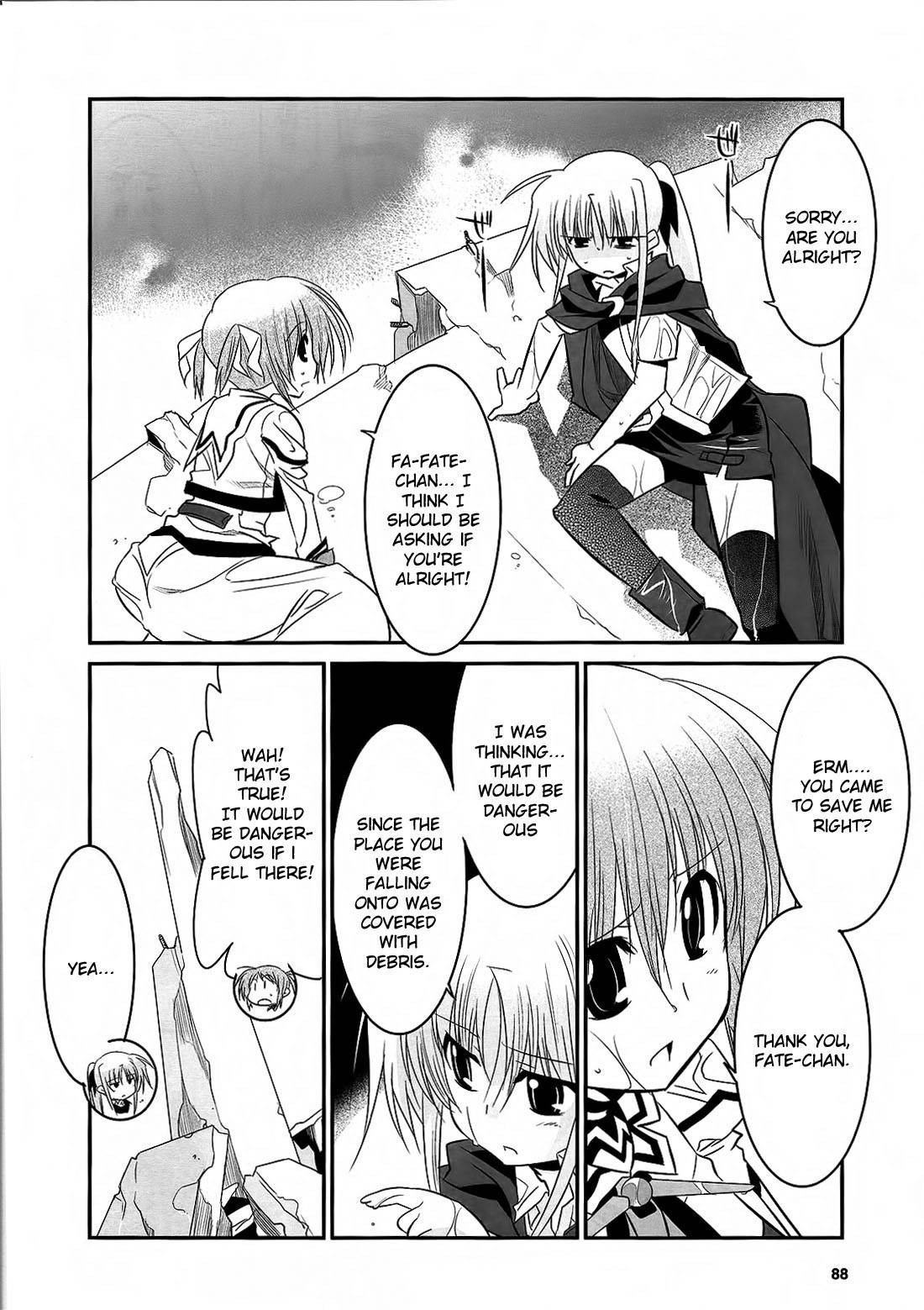 Mahou Shoujo Lyrical Nanoha Movie 1st the Comics Chapter 14 page 20 - Chapter 14: Therefore, the hand is held out