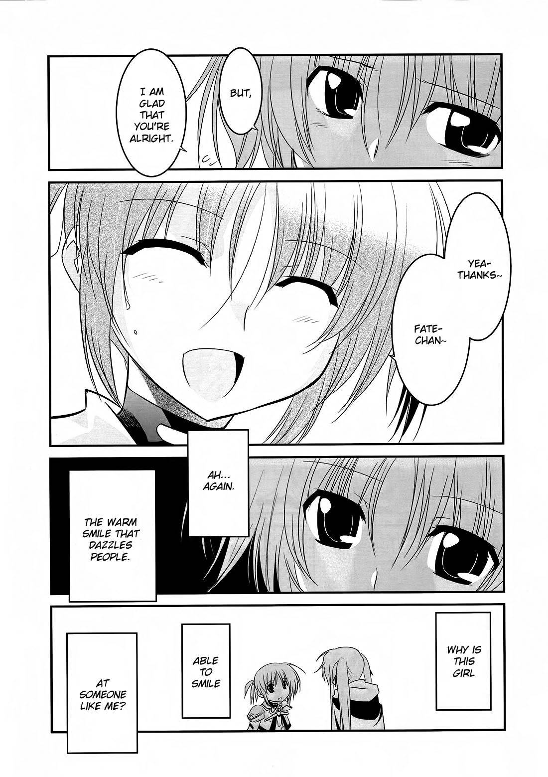 Mahou Shoujo Lyrical Nanoha Movie 1st the Comics Chapter 14 page 21 - Chapter 14: Therefore, the hand is held out