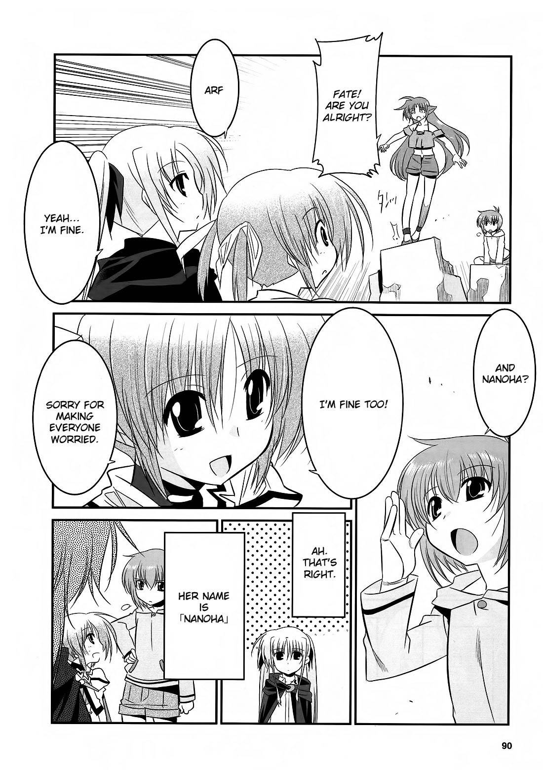 Mahou Shoujo Lyrical Nanoha Movie 1st the Comics Chapter 14 page 22 - Chapter 14: Therefore, the hand is held out