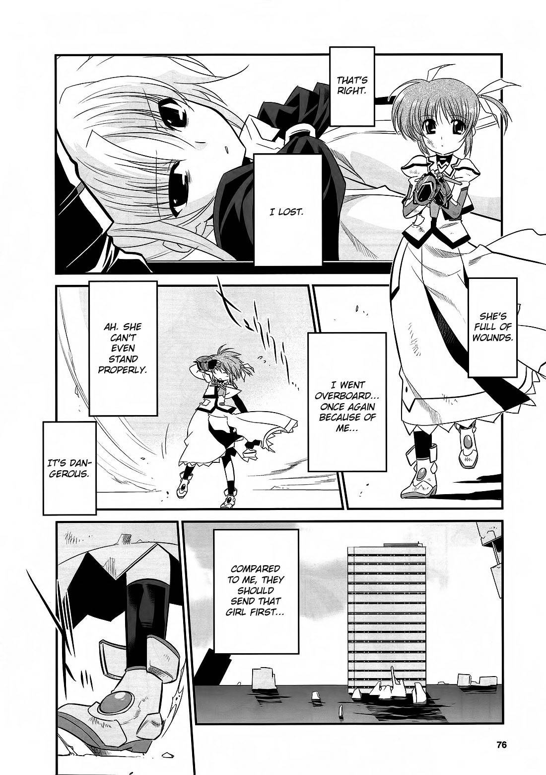 Mahou Shoujo Lyrical Nanoha Movie 1st the Comics Chapter 14 page 8 - Chapter 14: Therefore, the hand is held out