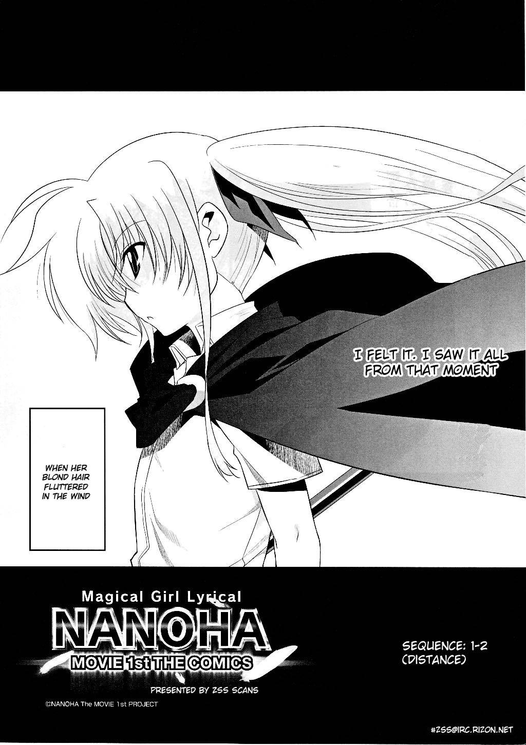 Mahou Shoujo Lyrical Nanoha Movie 1st the Comics Chapter 6 page 1 - Chapter 6: Distance