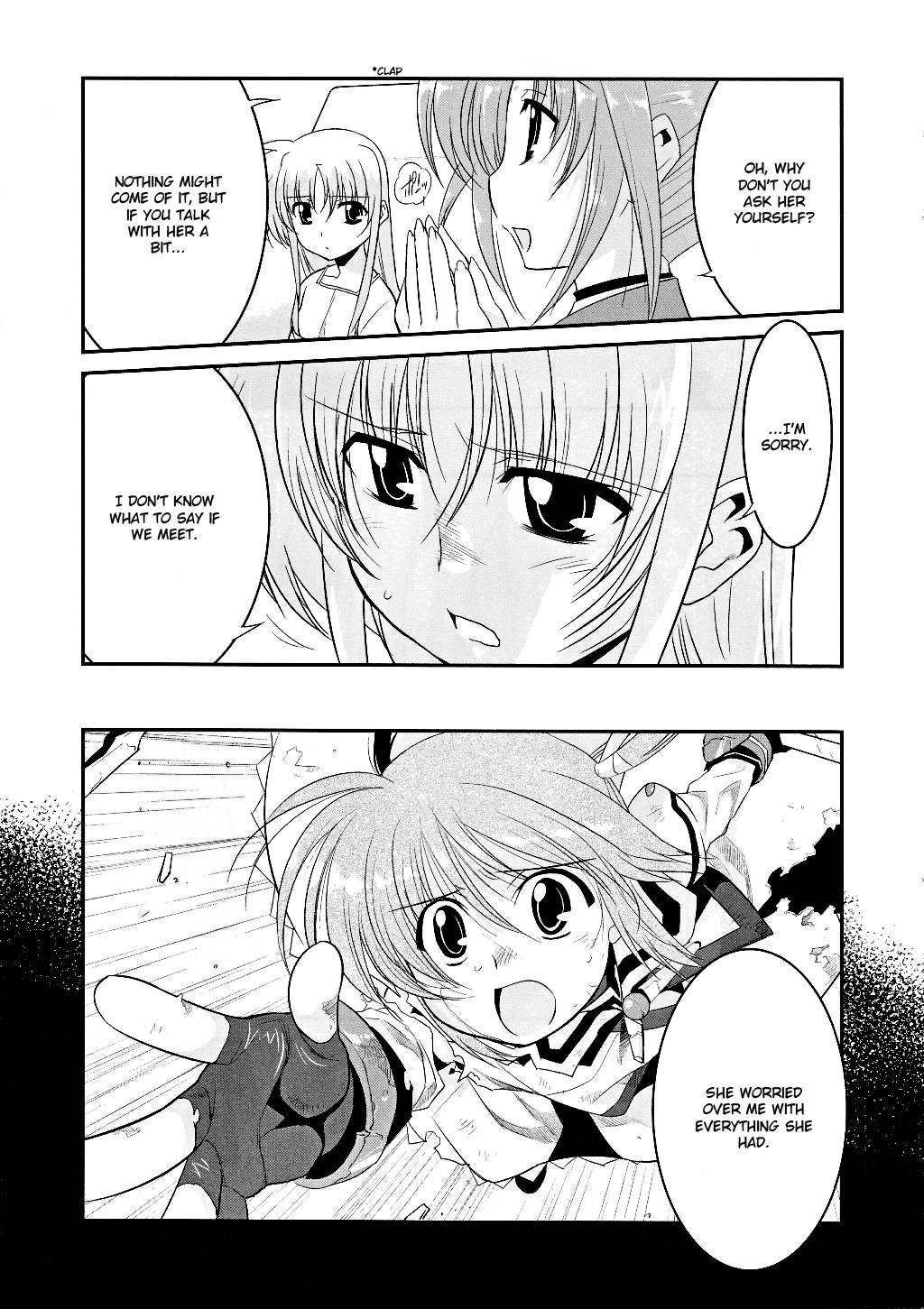 Mahou Shoujo Lyrical Nanoha Movie 1st the Comics Chapter 6 page 9 - Chapter 6: Distance