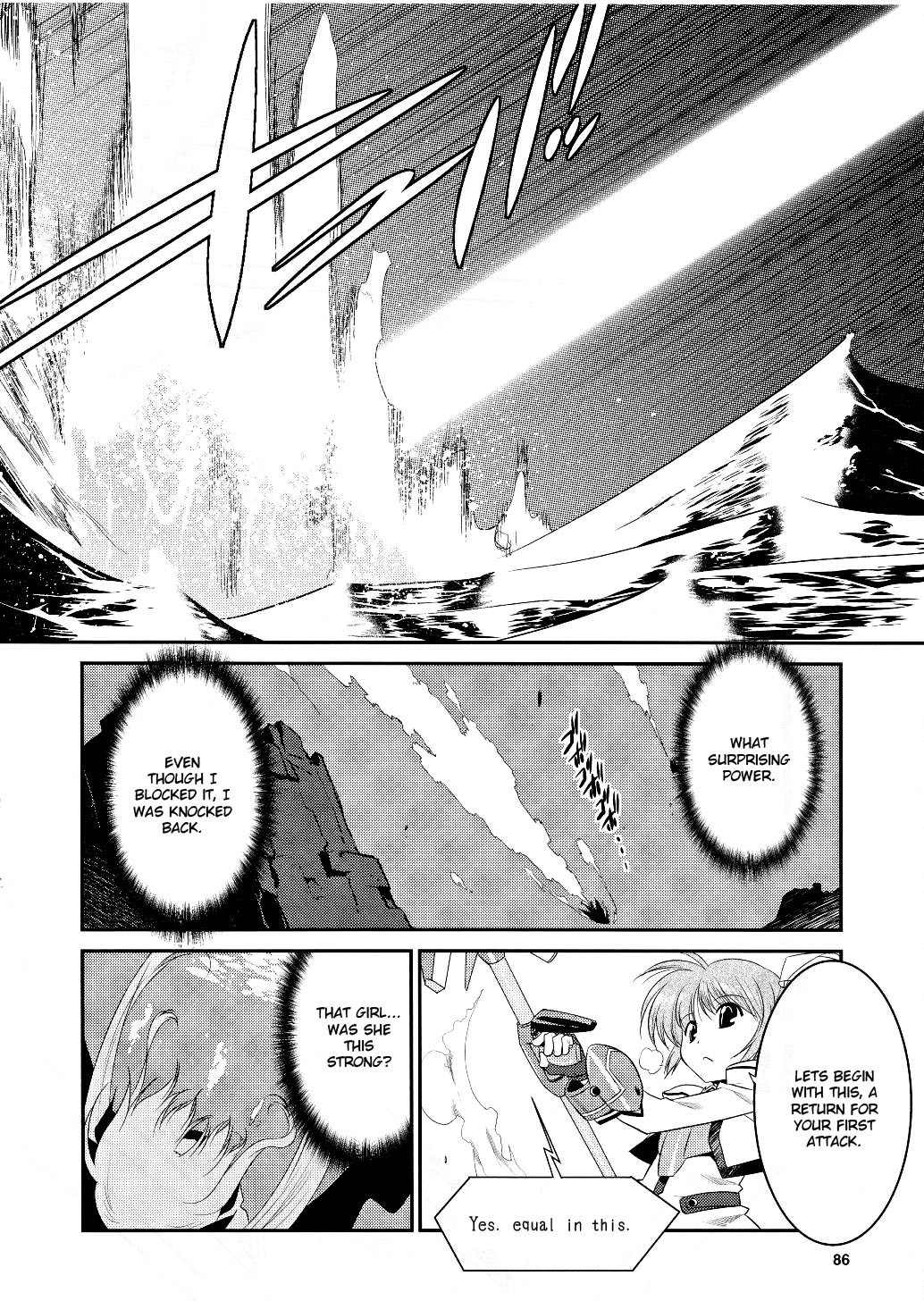 Mahou Shoujo Lyrical Nanoha Movie 1st the Comics Chapter 8 page 22 - Chapter 8: First Hit