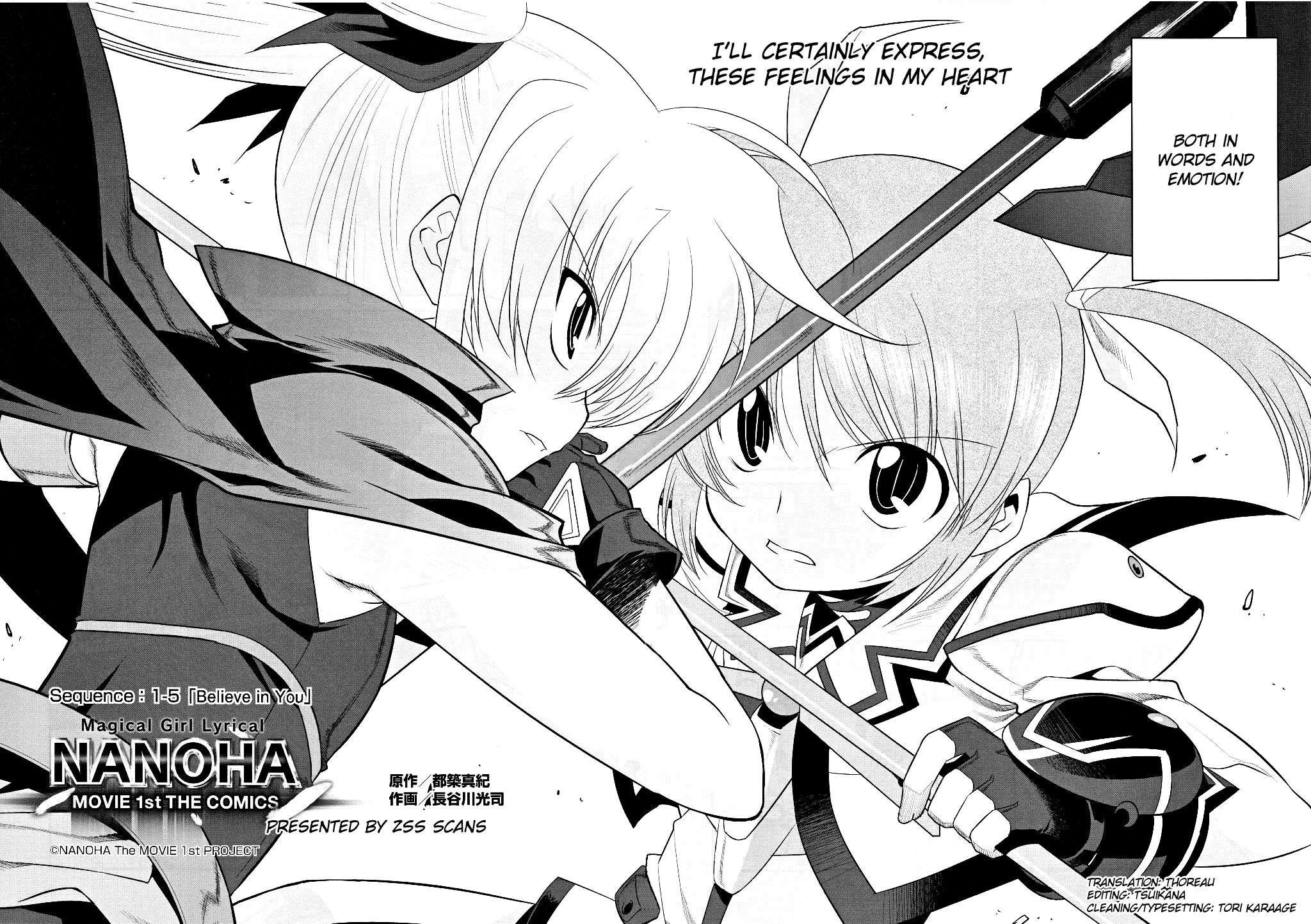 Mahou Shoujo Lyrical Nanoha Movie 1st the Comics Chapter 9 page 2 - Chapter 9: Believe in You