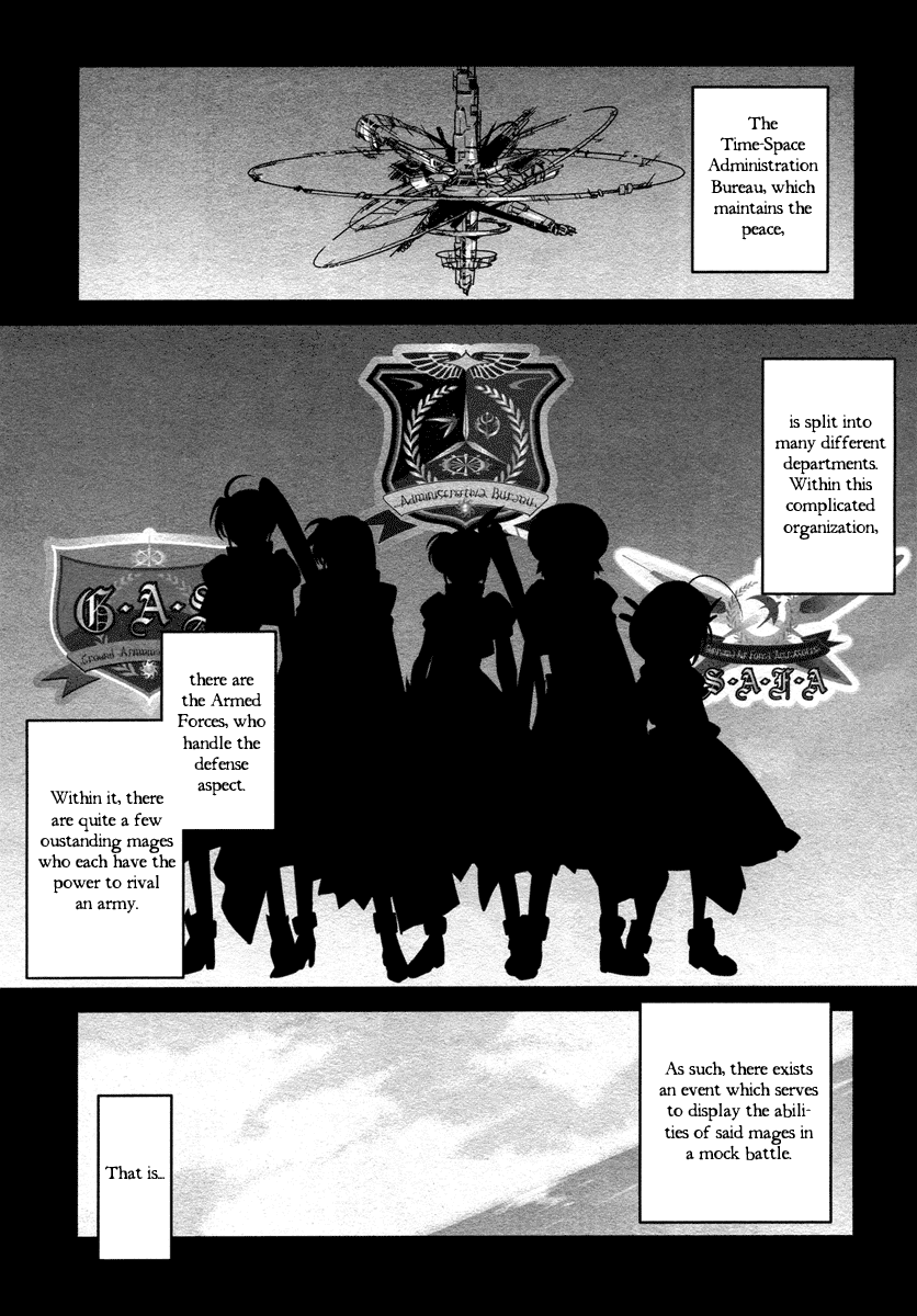 Mahou Shoujo Lyrical Nanoha StrikerS the Comics Chapter 14.5 page 2 - Chapter 14.5: Battle Technique Disclosure Fair
