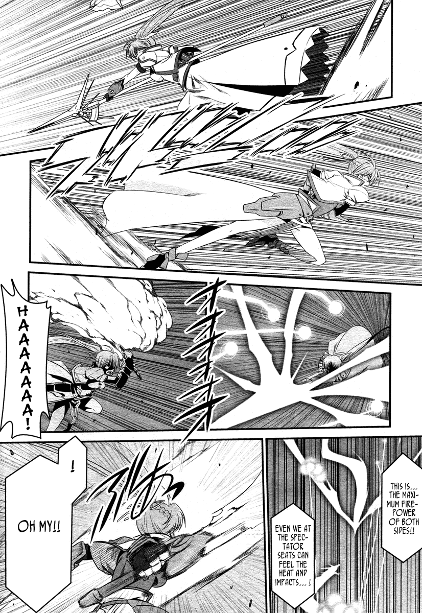 Mahou Shoujo Lyrical Nanoha StrikerS the Comics Chapter 14.5 page 22 - Chapter 14.5: Battle Technique Disclosure Fair