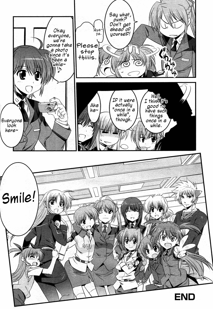 Mahou Shoujo Lyrical Nanoha StrikerS the Comics Chapter 14.5 page 32 - Chapter 14.5: Battle Technique Disclosure Fair