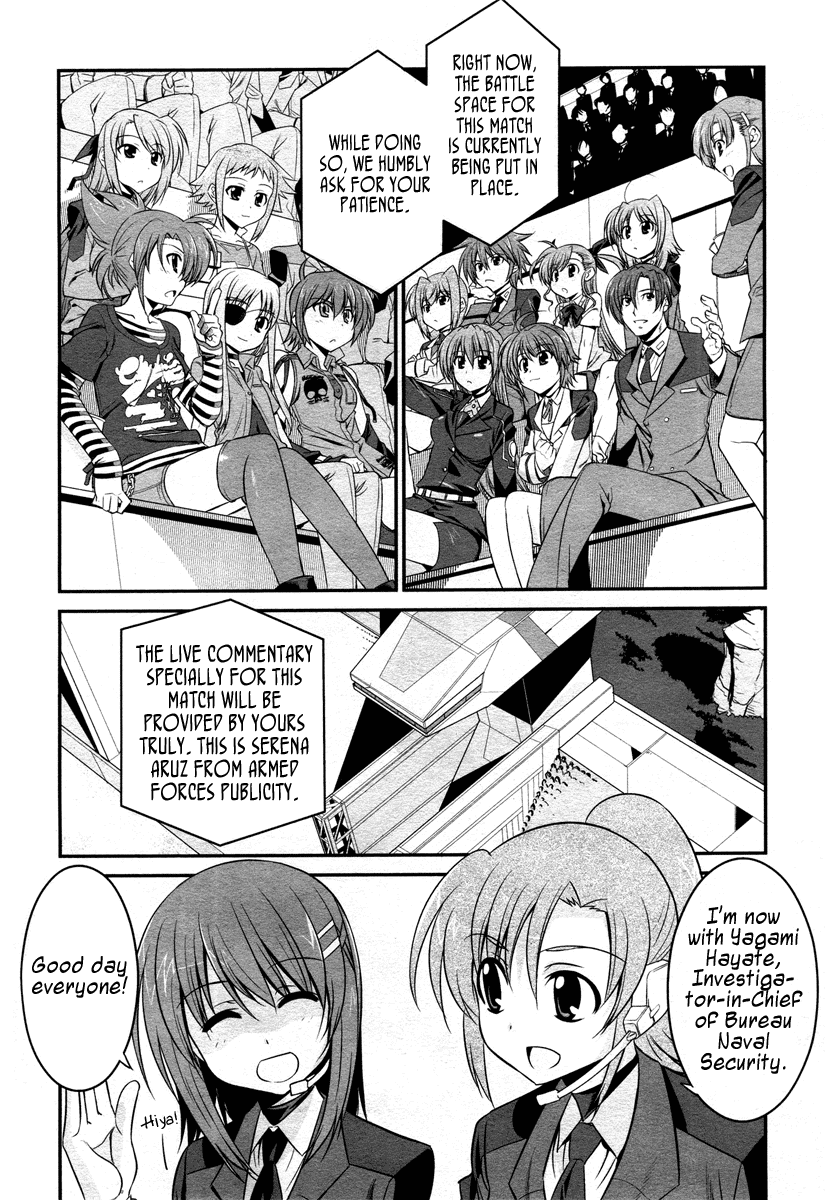 Mahou Shoujo Lyrical Nanoha StrikerS the Comics Chapter 14.5 page 4 - Chapter 14.5: Battle Technique Disclosure Fair