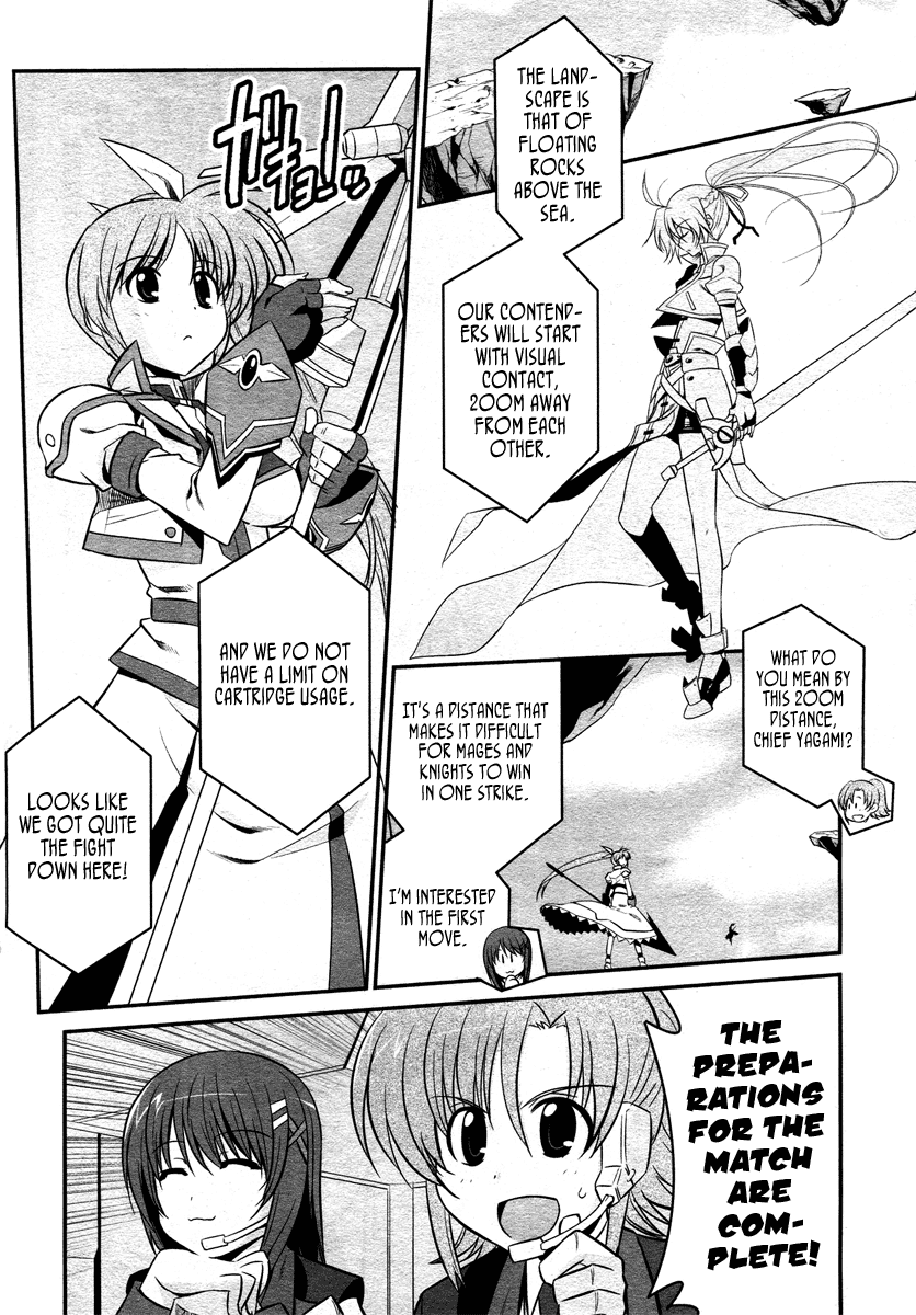 Mahou Shoujo Lyrical Nanoha StrikerS the Comics Chapter 14.5 page 8 - Chapter 14.5: Battle Technique Disclosure Fair