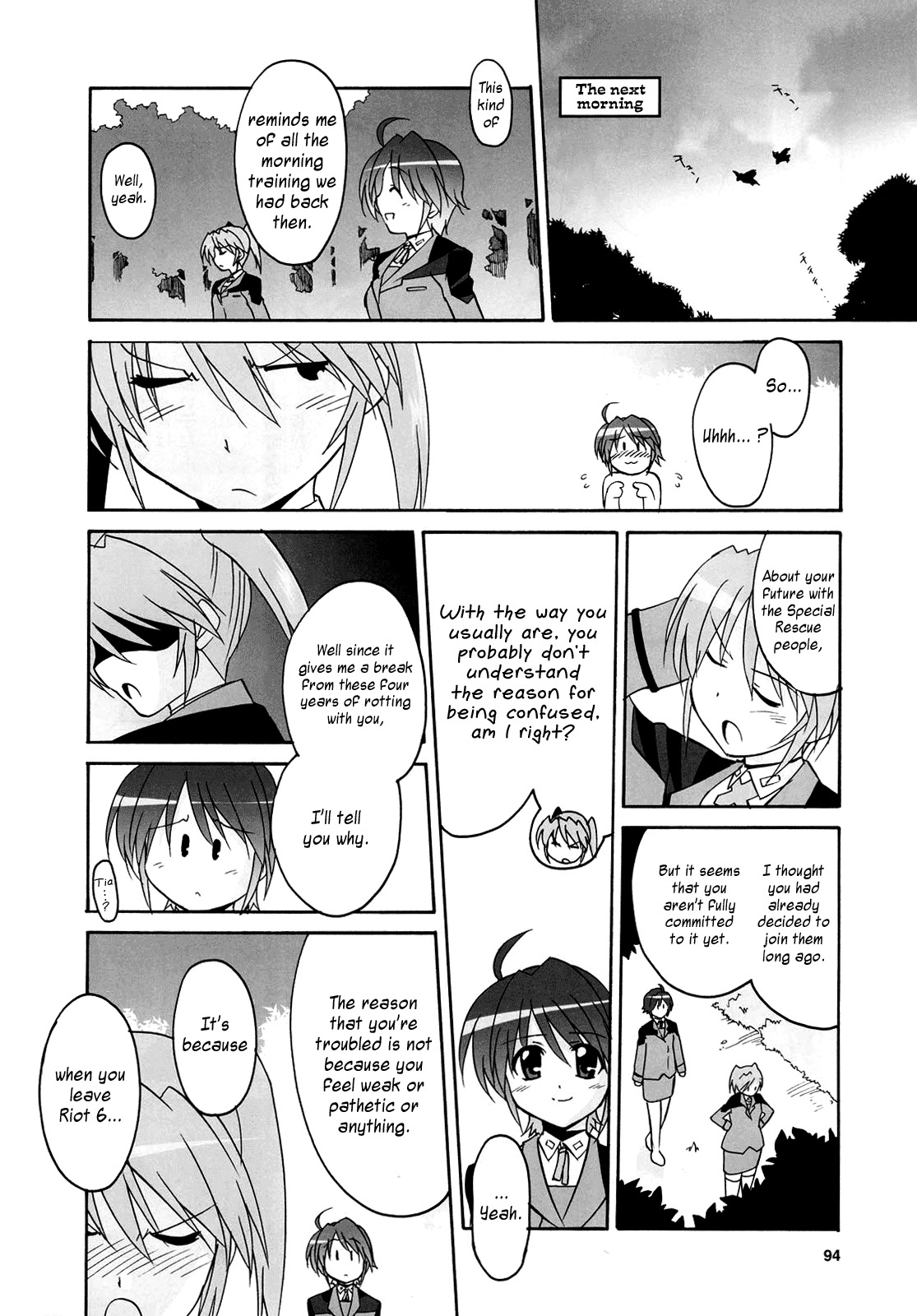 Mahou Shoujo Lyrical Nanoha StrikerS the Comics Chapter 14 page 14 - Chapter 14: The day after (II)
