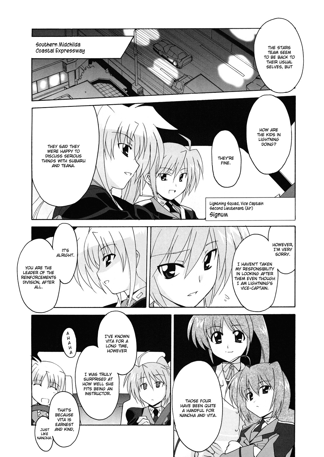 Mahou Shoujo Lyrical Nanoha StrikerS the Comics Chapter 9 page 8 - Chapter 9: Lightning heart