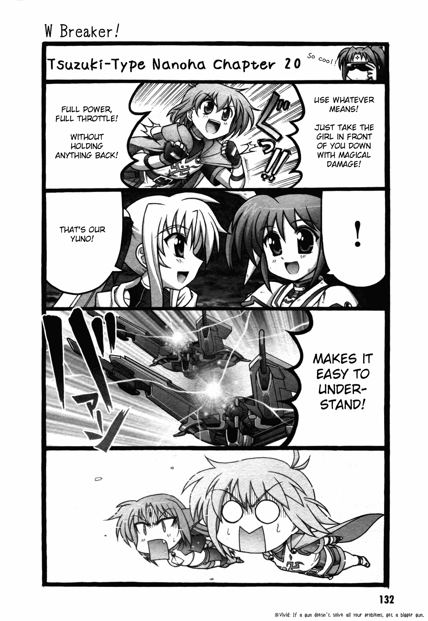 Mahou Shoujo Lyrical Nanoha: The Movie Comic a la Carte Chapter 12.2 page 14 - Chapter 12 v2 : Tsuzuki-Type Nanoha (With Translator Notes)
