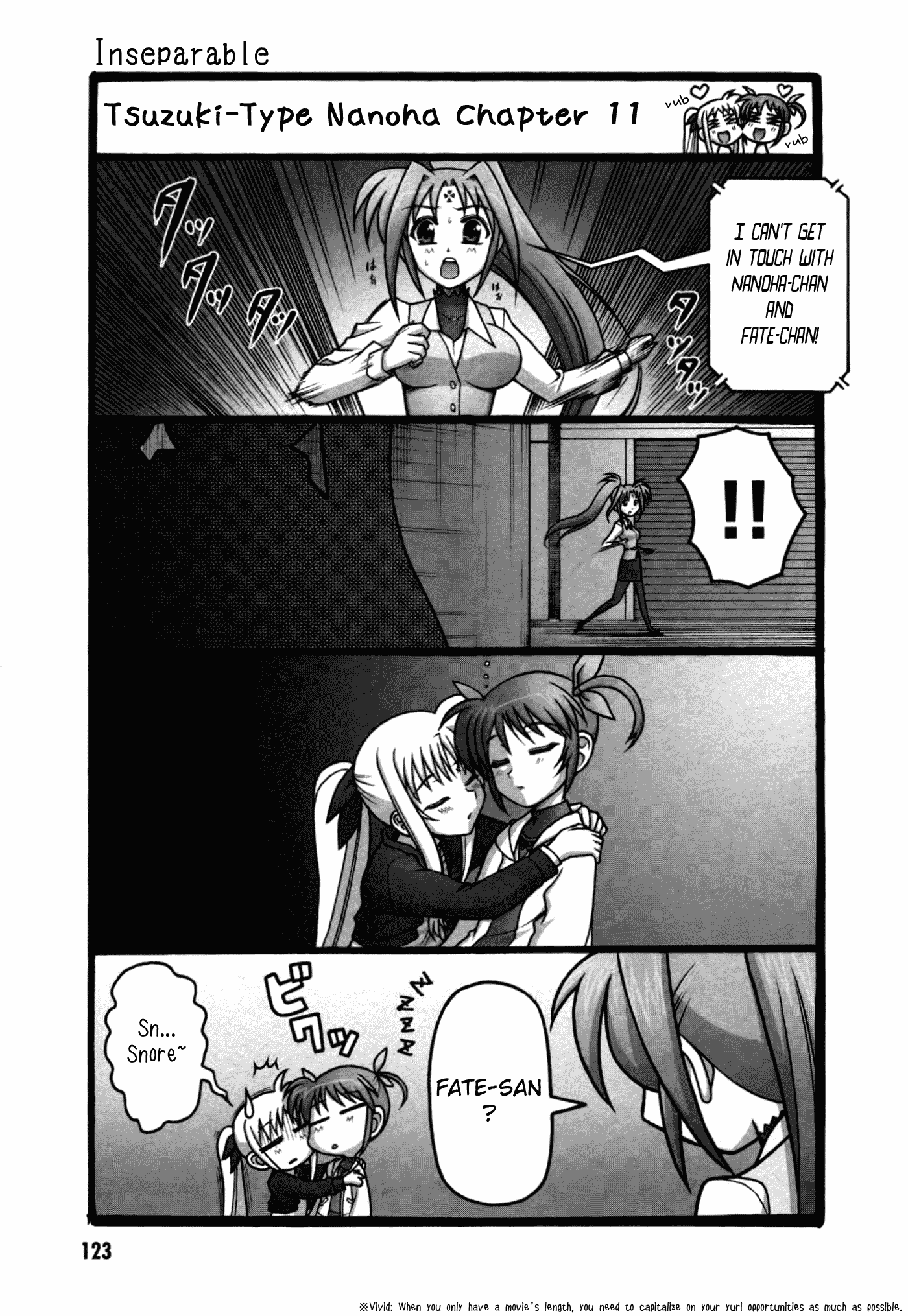 Mahou Shoujo Lyrical Nanoha: The Movie Comic a la Carte Chapter 12.2 page 5 - Chapter 12 v2 : Tsuzuki-Type Nanoha (With Translator Notes)