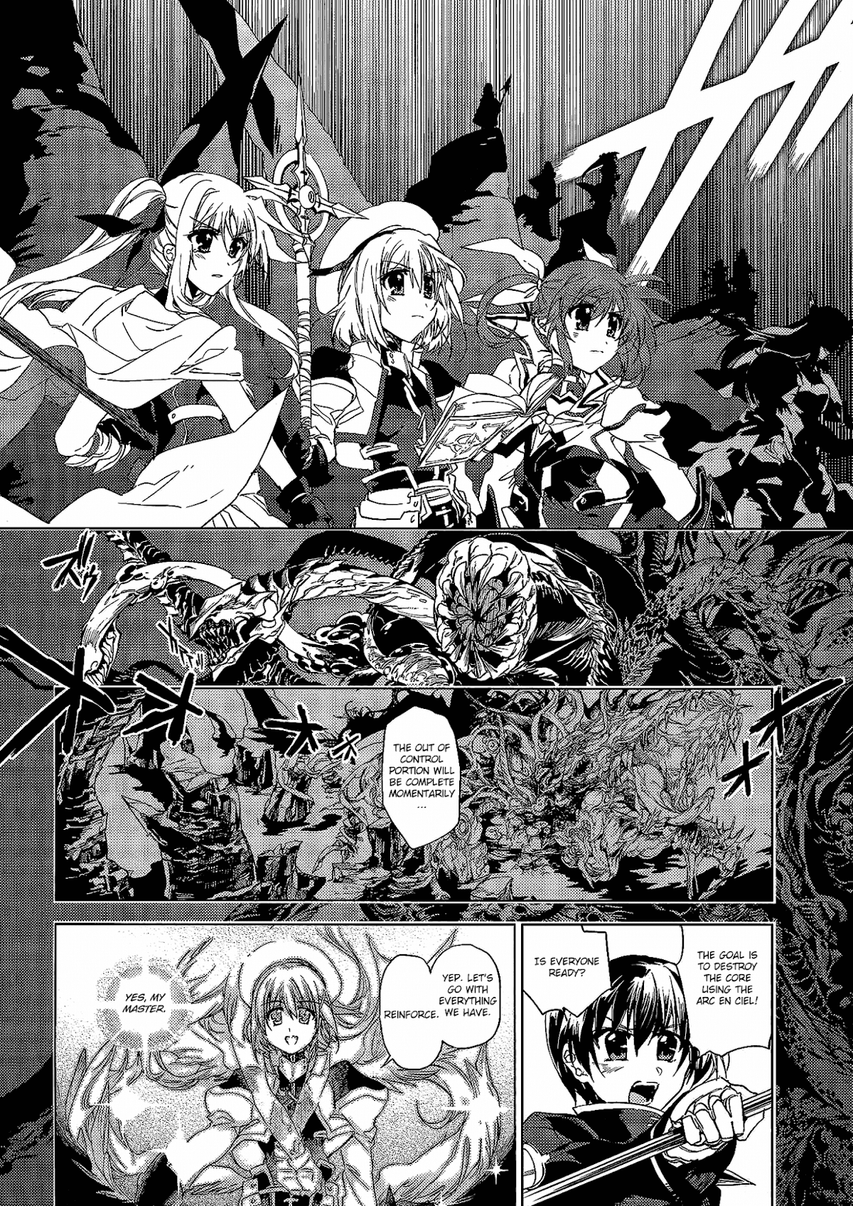 Mahou Shoujo Lyrical Nanoha: The Movie Comic a la Carte Chapter 4.2 page 12 - Chapter 4 v2 : To Reach You, by Hatori Masahiko