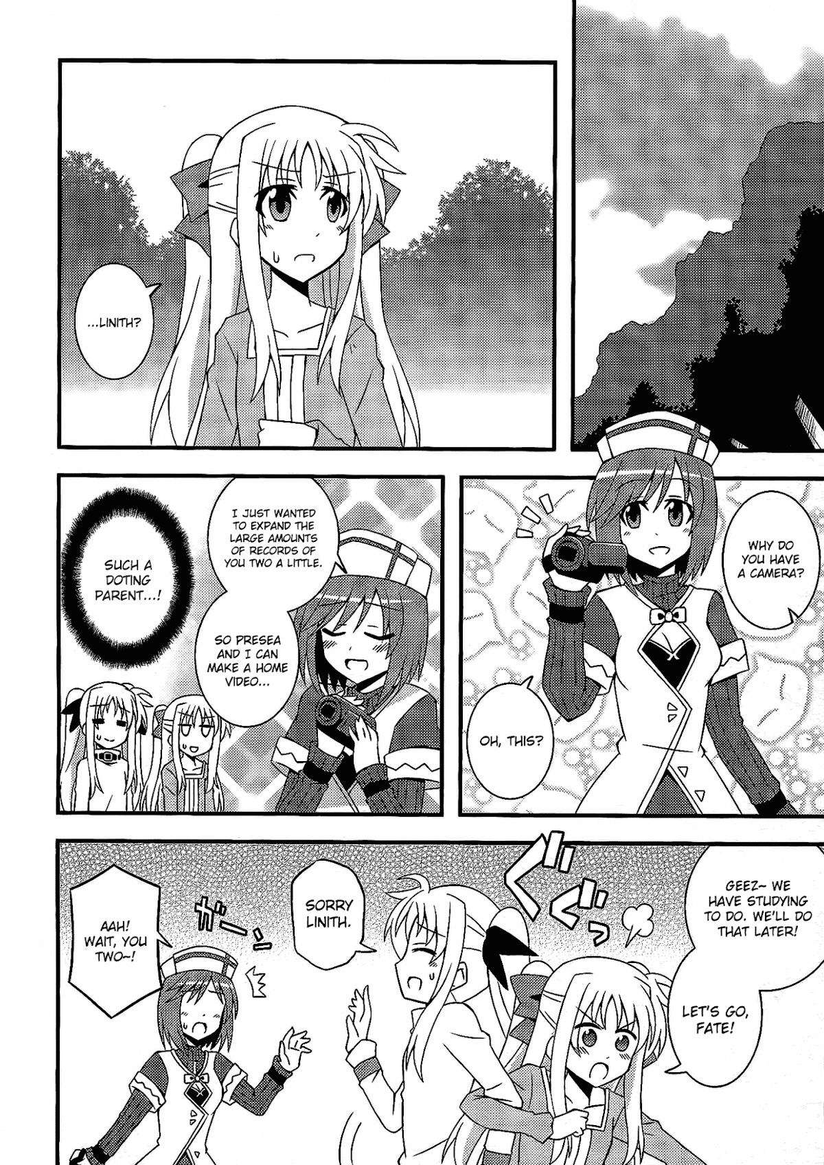 Mahou Shoujo Lyrical Nanoha: The Movie Comic a la Carte Chapter 8.2 page 4 - Chapter 8 v2 : 'For Instance, That Dream World', by Asaeda Itsuki