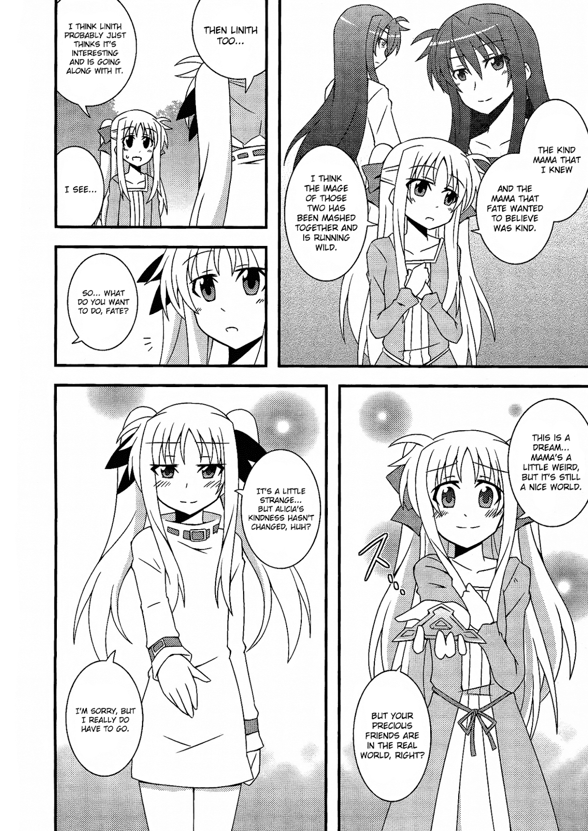 Mahou Shoujo Lyrical Nanoha: The Movie Comic a la Carte Chapter 8.2 page 6 - Chapter 8 v2 : 'For Instance, That Dream World', by Asaeda Itsuki