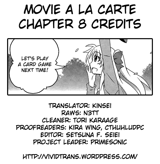 Mahou Shoujo Lyrical Nanoha: The Movie Comic a la Carte Chapter 8.2 page 9 - Chapter 8 v2 : 'For Instance, That Dream World', by Asaeda Itsuki