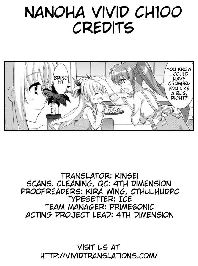 Mahou Shoujo Lyrical Nanoha Vivid Chapter 100 page 30 - Chapter 100: Hegemon Style Einhart Stratos