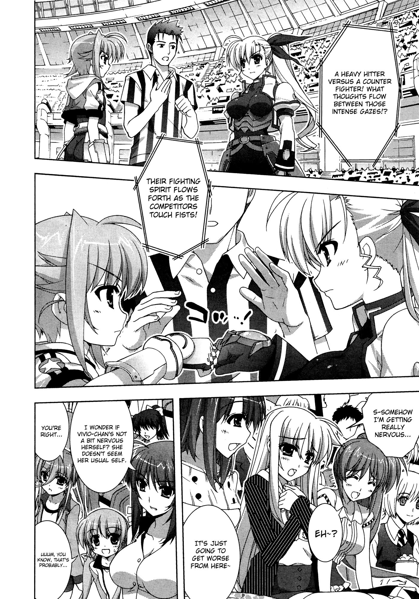 Mahou Shoujo Lyrical Nanoha Vivid Chapter 32 page 10 - Chapter 32 : Preliminary Group 4's 3rd Match!!