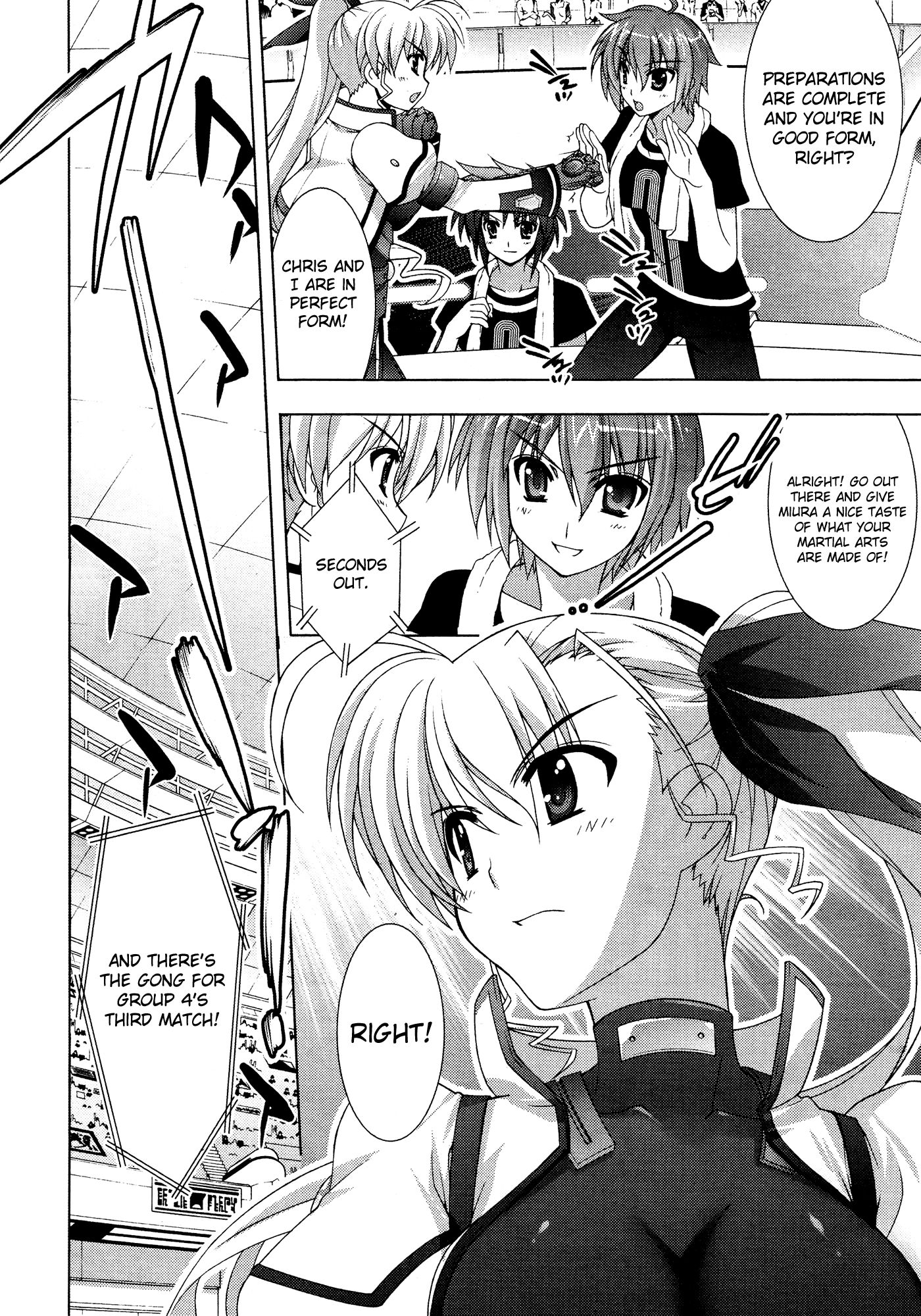 Mahou Shoujo Lyrical Nanoha Vivid Chapter 32 page 12 - Chapter 32 : Preliminary Group 4's 3rd Match!!