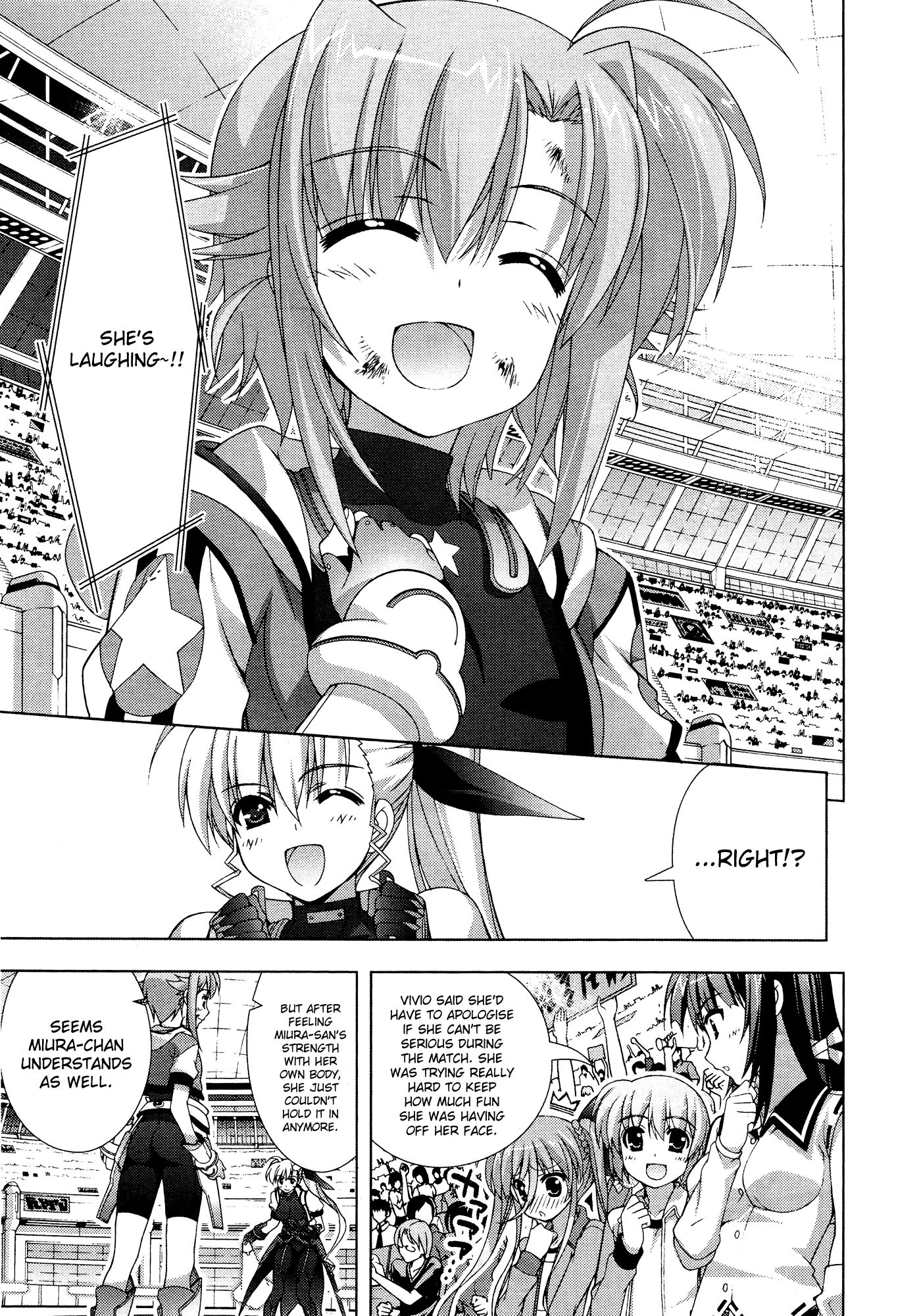 Mahou Shoujo Lyrical Nanoha Vivid Chapter 32 page 28 - Chapter 32 : Preliminary Group 4's 3rd Match!!