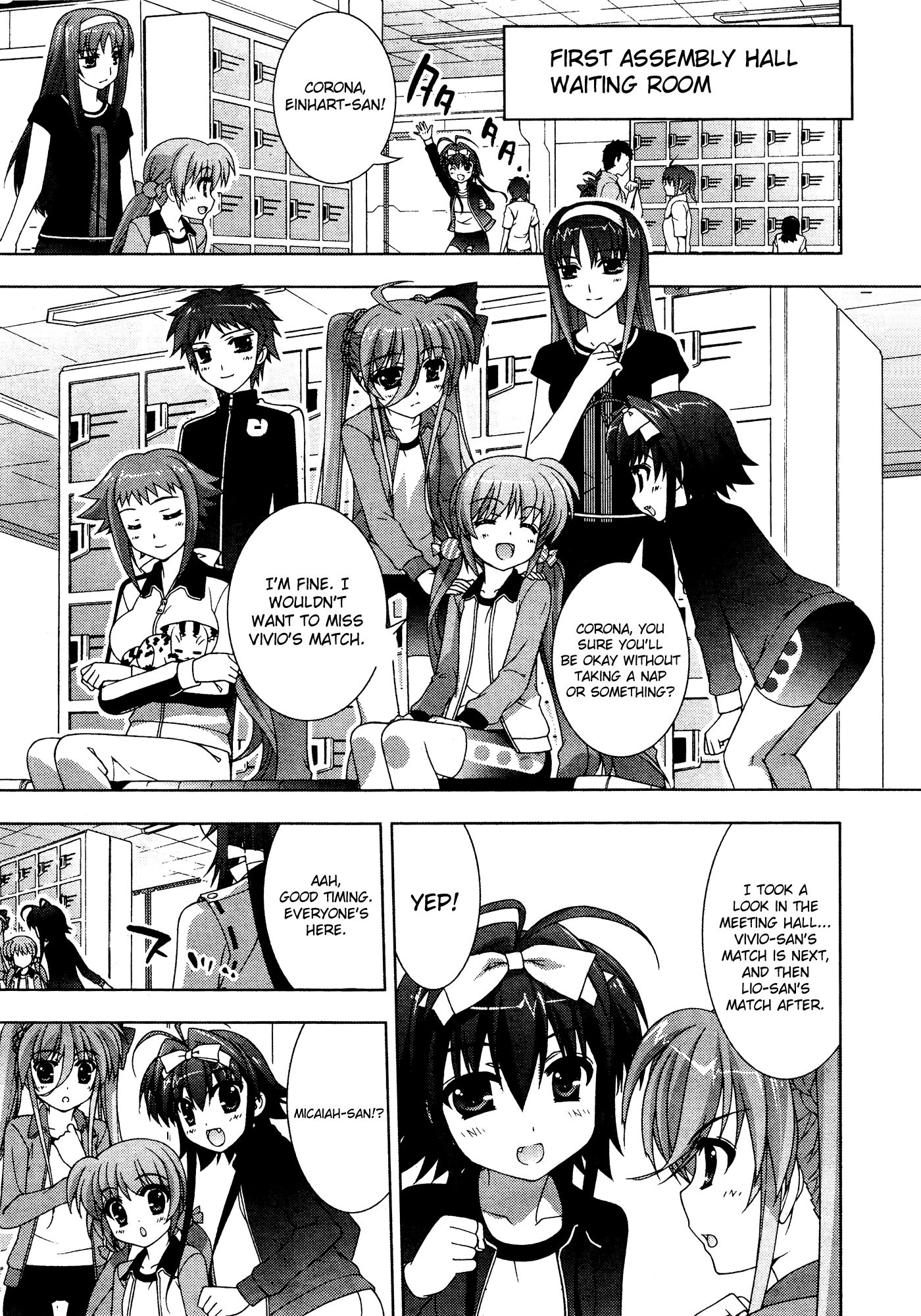 Mahou Shoujo Lyrical Nanoha Vivid Chapter 32 page 3 - Chapter 32 : Preliminary Group 4's 3rd Match!!