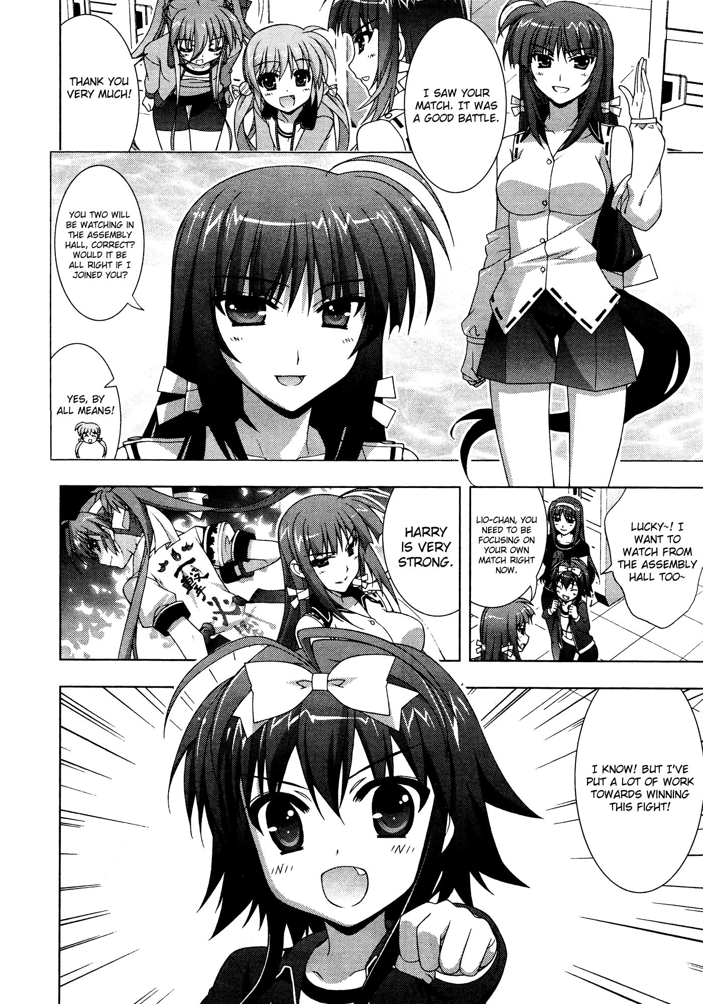 Mahou Shoujo Lyrical Nanoha Vivid Chapter 32 page 4 - Chapter 32 : Preliminary Group 4's 3rd Match!!