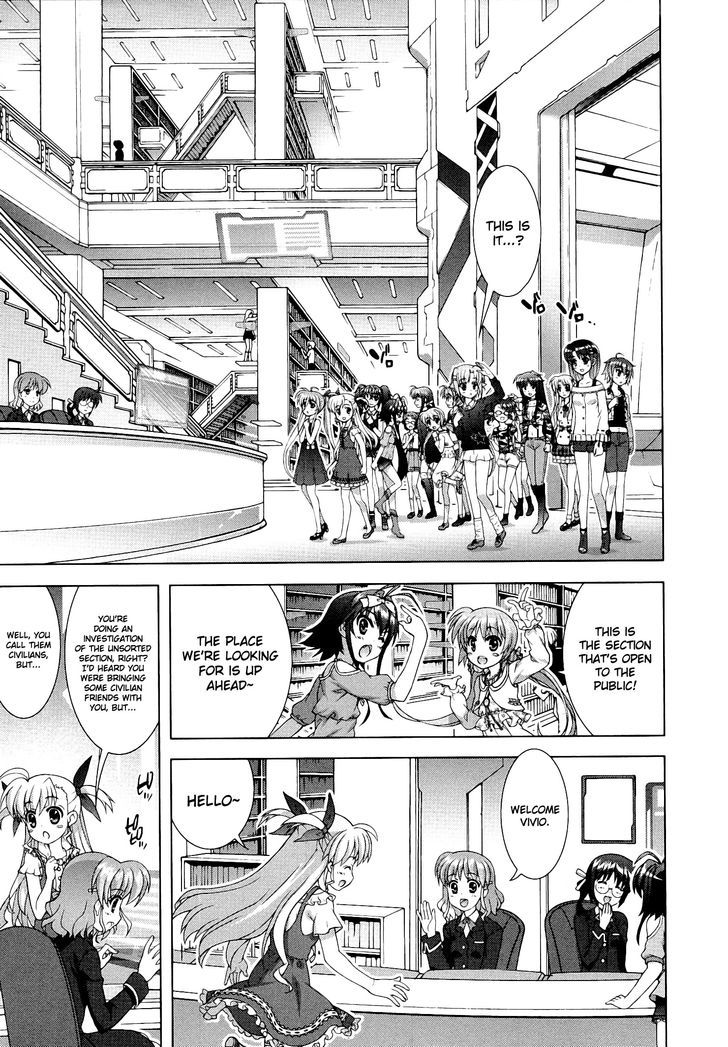 Mahou Shoujo Lyrical Nanoha Vivid Chapter 47 page 13 - Chapter 47 : Infinity Library