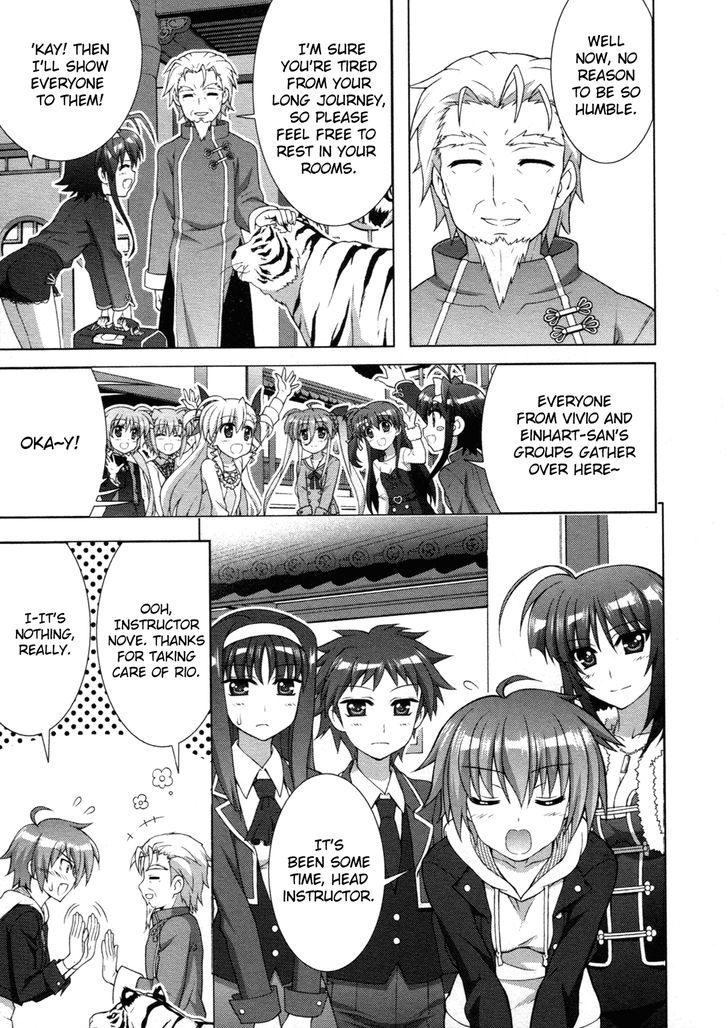 Mahou Shoujo Lyrical Nanoha Vivid Chapter 68 page 16 - Chapter 68 : Fist of the Spring Sunlight Dojo