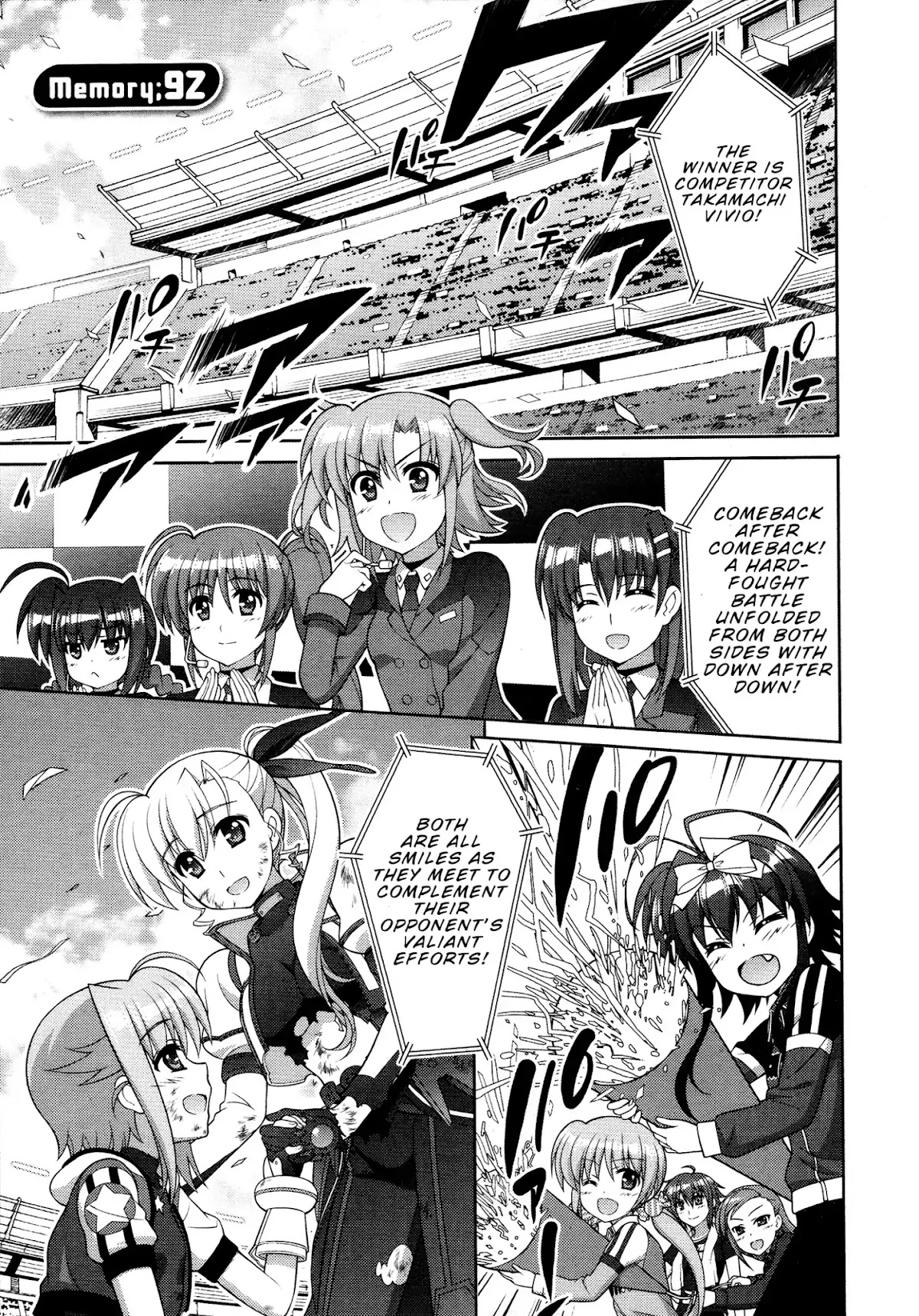 Mahou Shoujo Lyrical Nanoha Vivid Chapter 92 page 1 - Chapter 92: Path to the Future Stage
