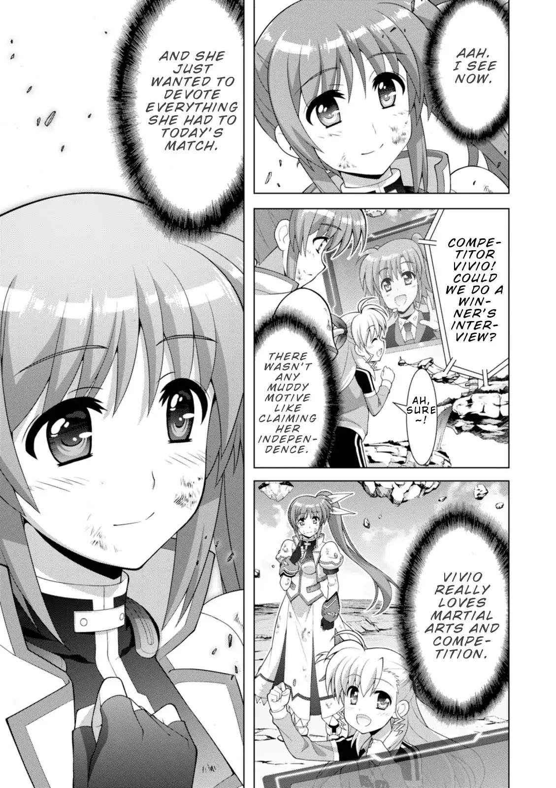 Mahou Shoujo Lyrical Nanoha Vivid Chapter 99 page 20 - Chapter 99: Glad to Be Back