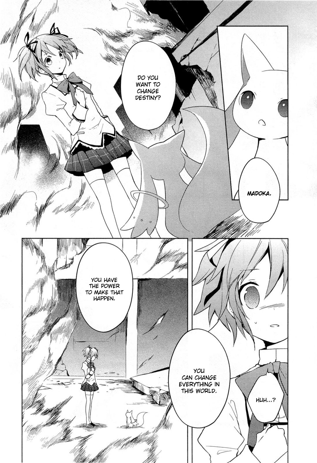 Mahou Shoujo Madoka★Magica Chapter 1 page 8 - Chapter 1: I Kind of Saw Her in My Dream...