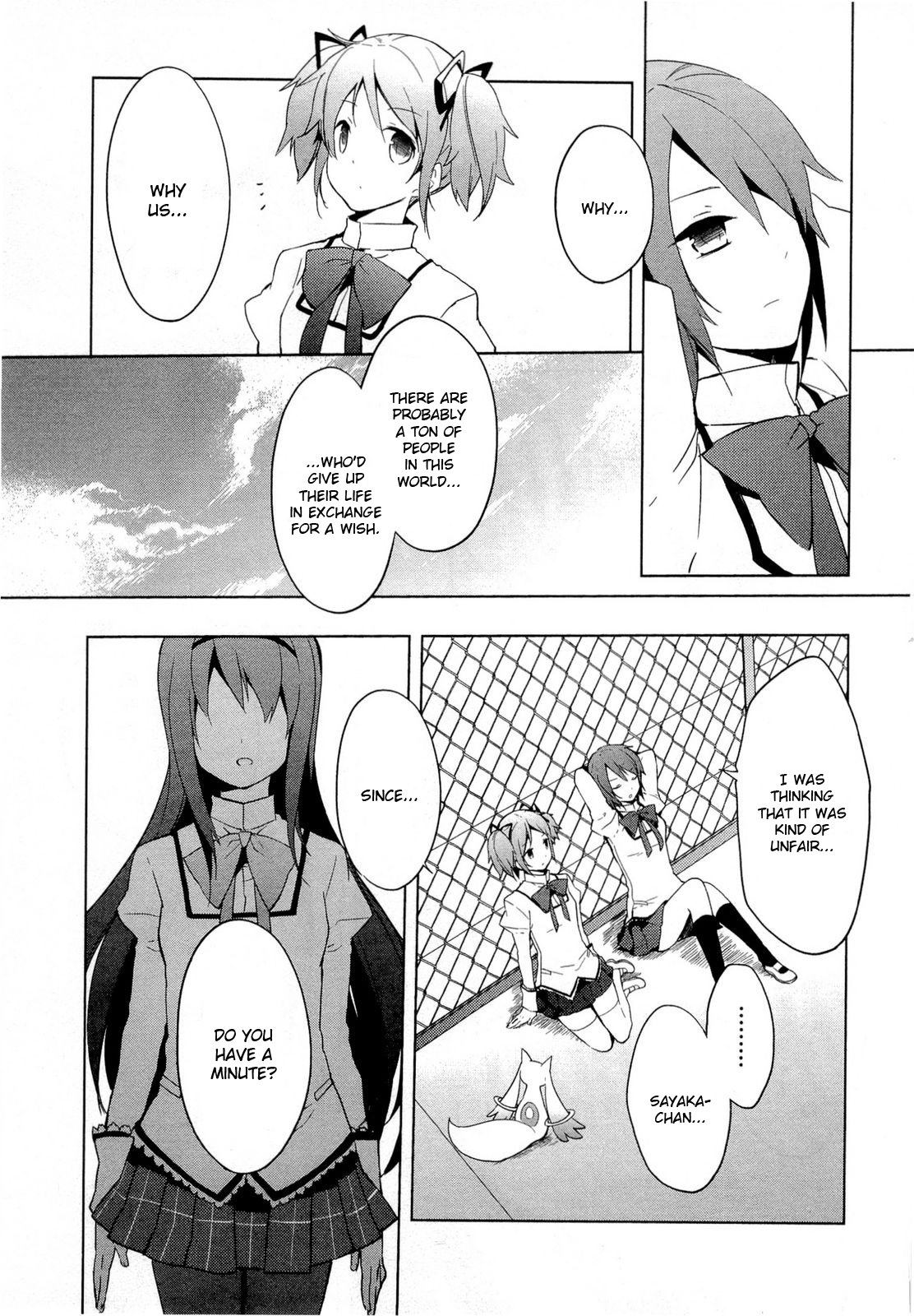 Mahou Shoujo Madoka★Magica Chapter 2 page 15 - Chapter 2: I Thought That It Would Be Really Nice