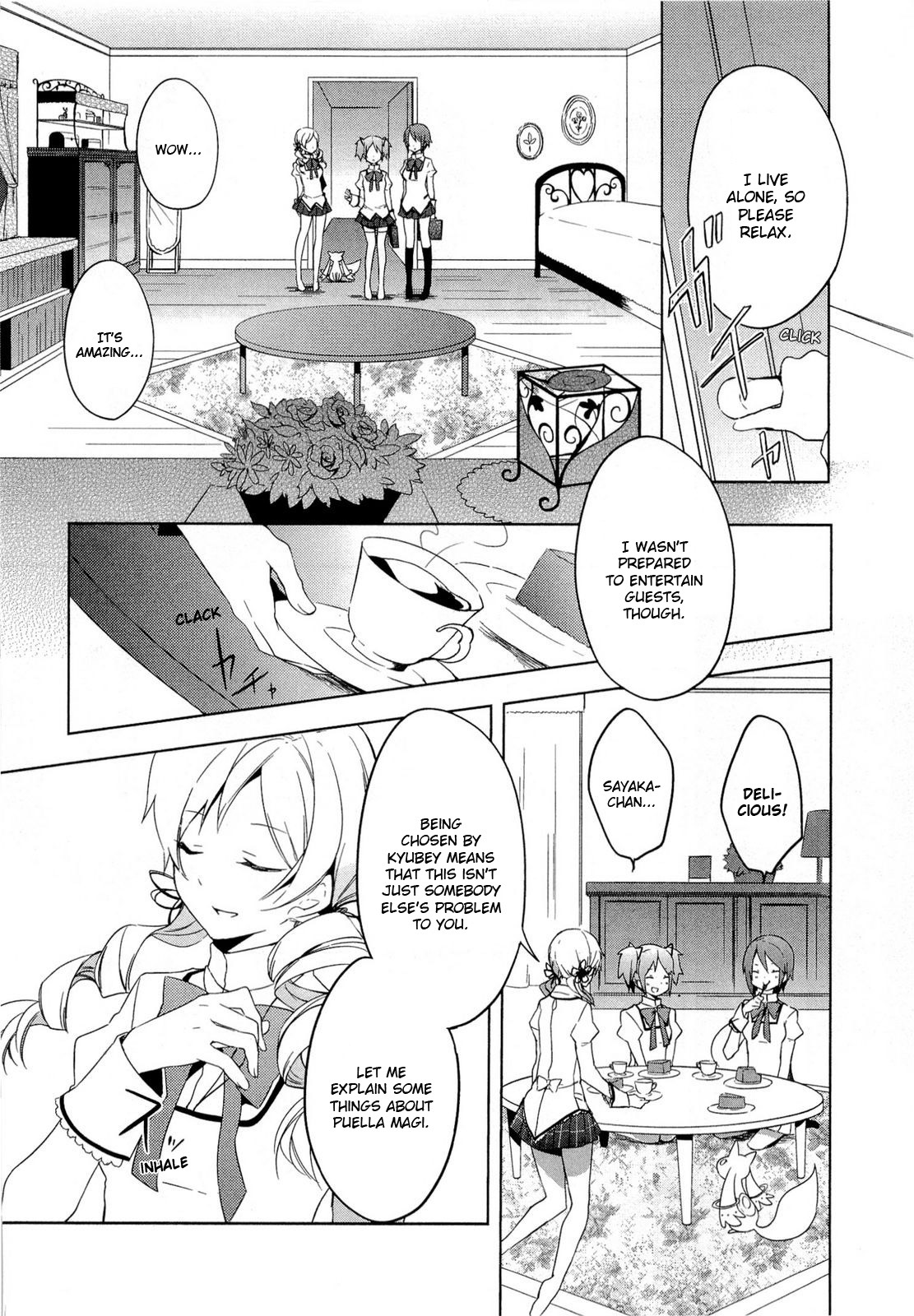 Mahou Shoujo Madoka★Magica Chapter 2 page 4 - Chapter 2: I Thought That It Would Be Really Nice