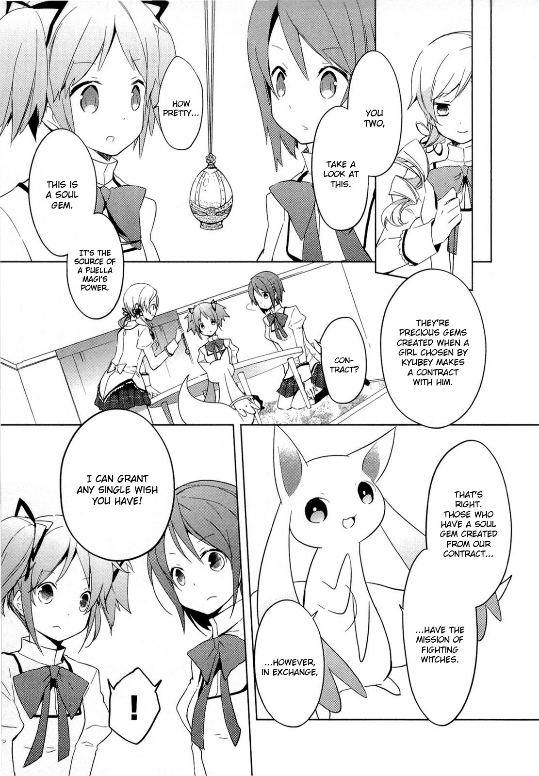 Mahou Shoujo Madoka★Magica Chapter 2 page 5 - Chapter 2: I Thought That It Would Be Really Nice
