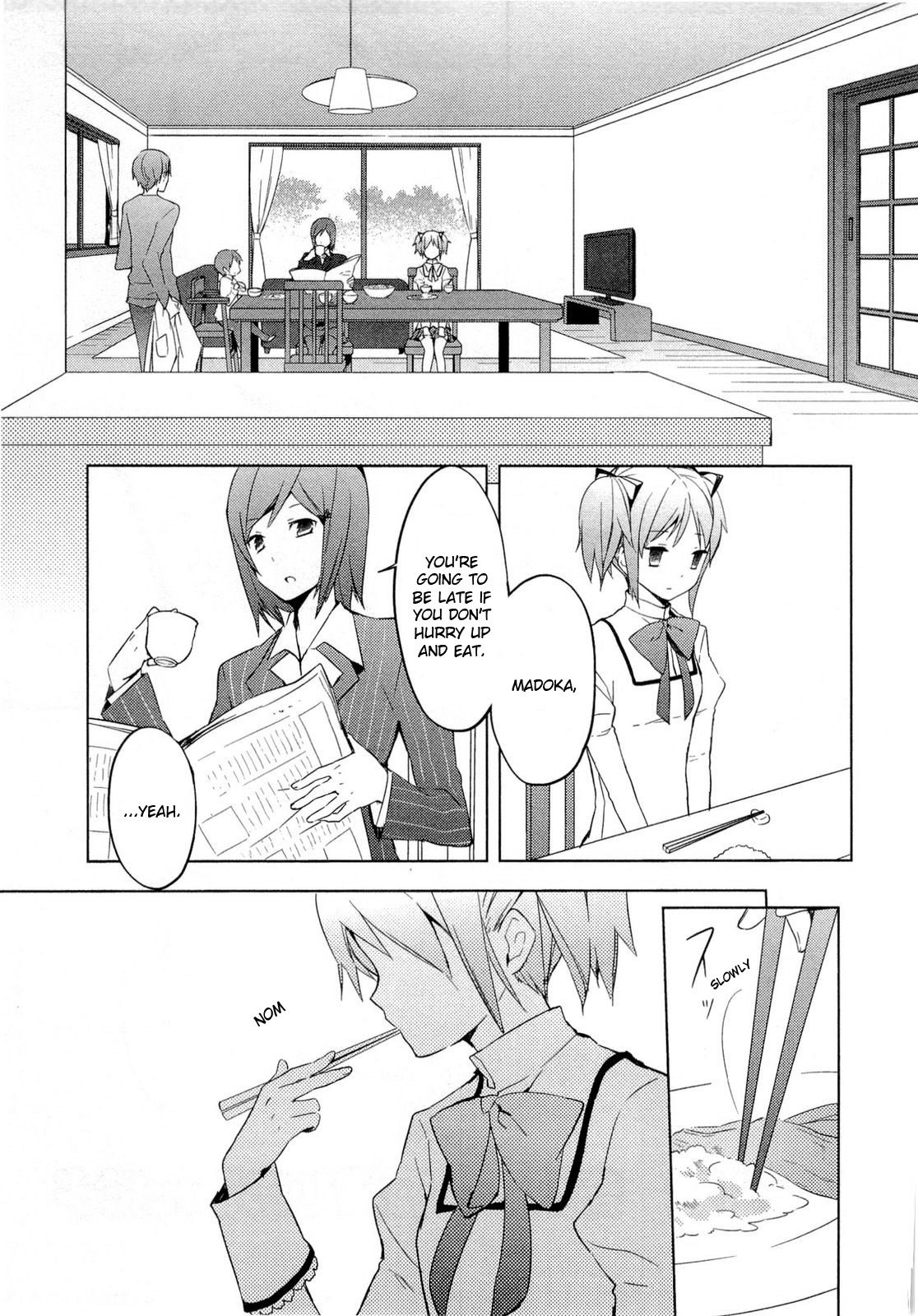 Mahou Shoujo Madoka★Magica Chapter 4 page 1 - Chapter 4: Both Miracles and Magic Exist