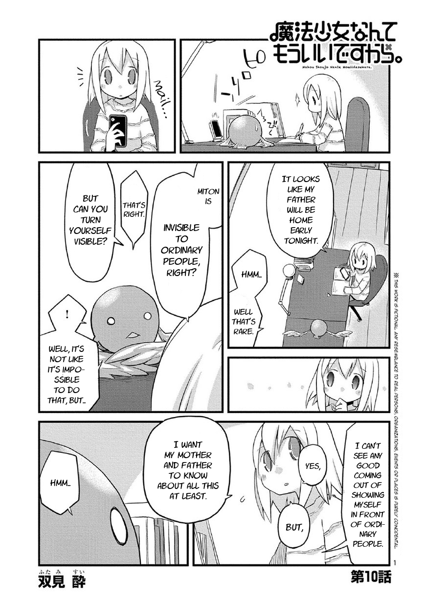 Mahou Shoujo Nante Mou Ii Desu Kara. Chapter 10 page 1 - Chapter 10