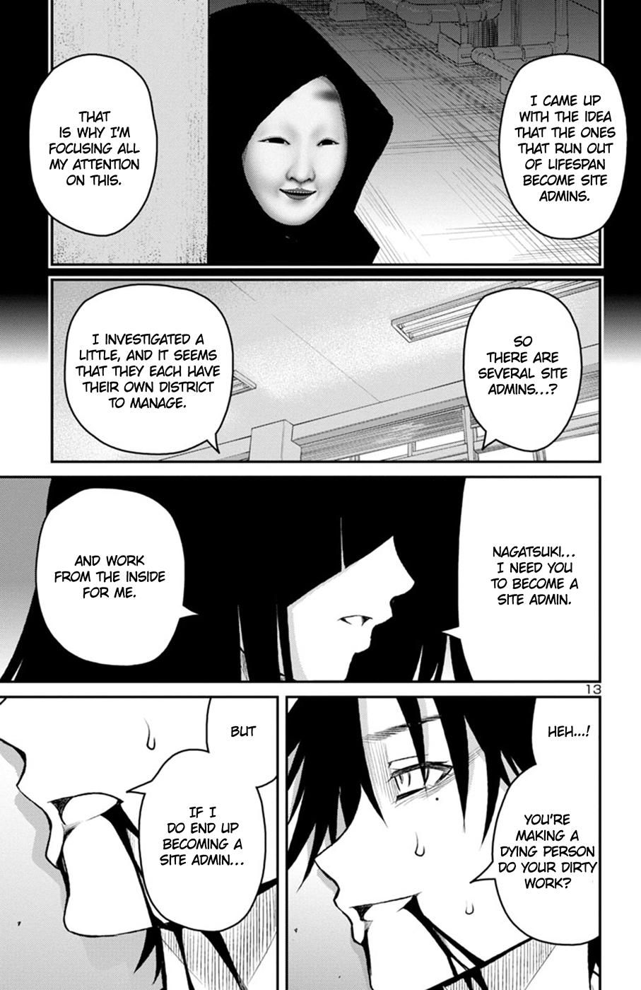 Mahou Shoujo Site Sept Chapter 10 page 13 - Chapter 10: last Shift - Nana