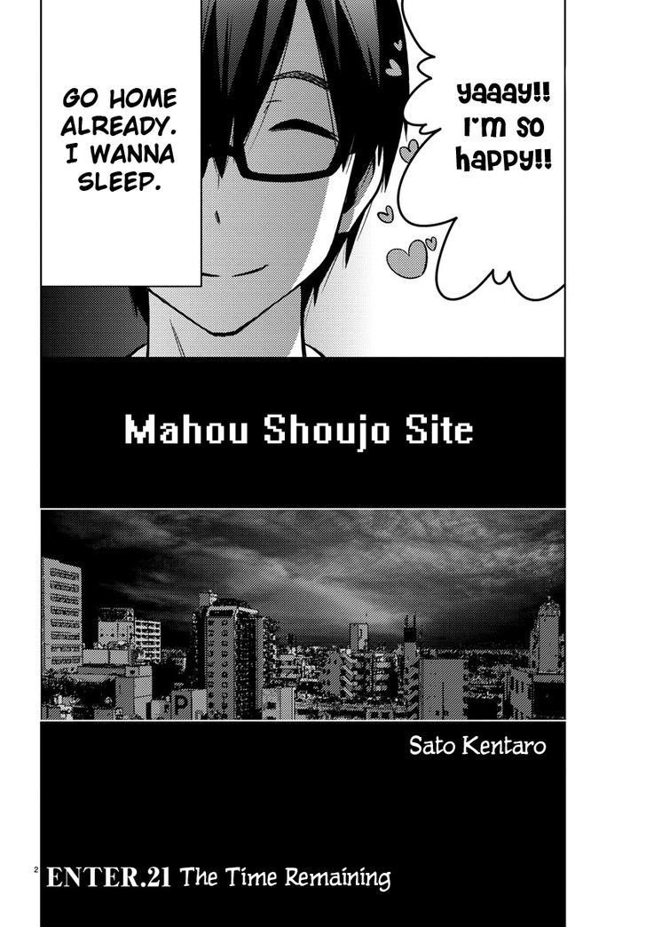 Mahou Shoujo Site Chapter 21 page 2 - Chapter 21 : ENTER.21 - The Time Remaining
