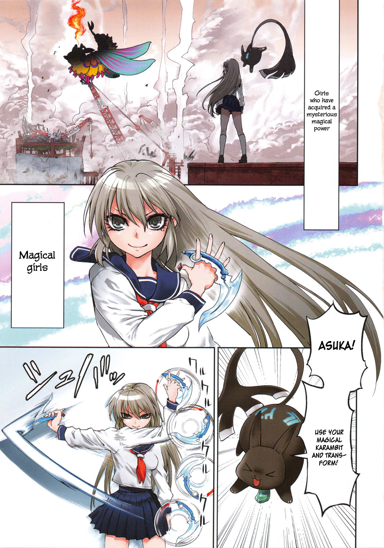Mahou Shoujo Tokushuusen Asuka Chapter 1 page 4 - Chapter 1