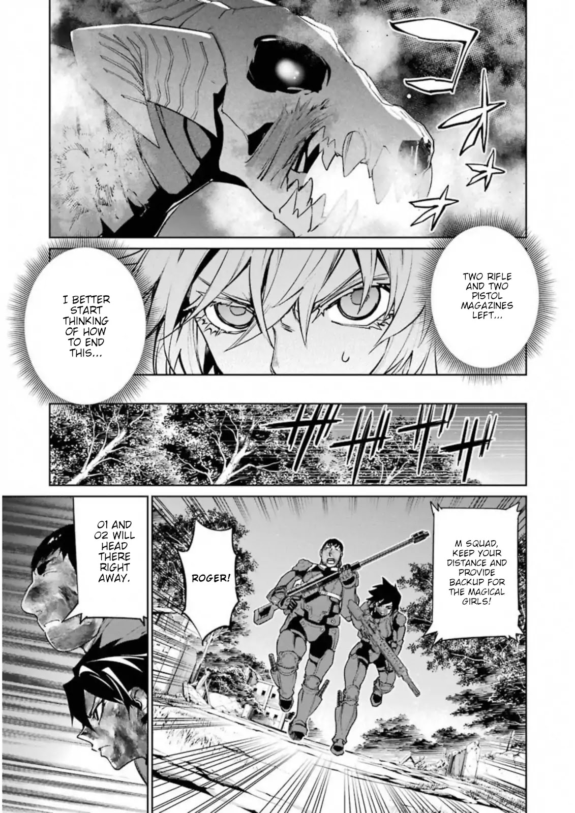 Mahou Shoujo Tokushuusen Asuka Chapter 33 page 35 - Chapter 33: Dragon Slayer Part 1