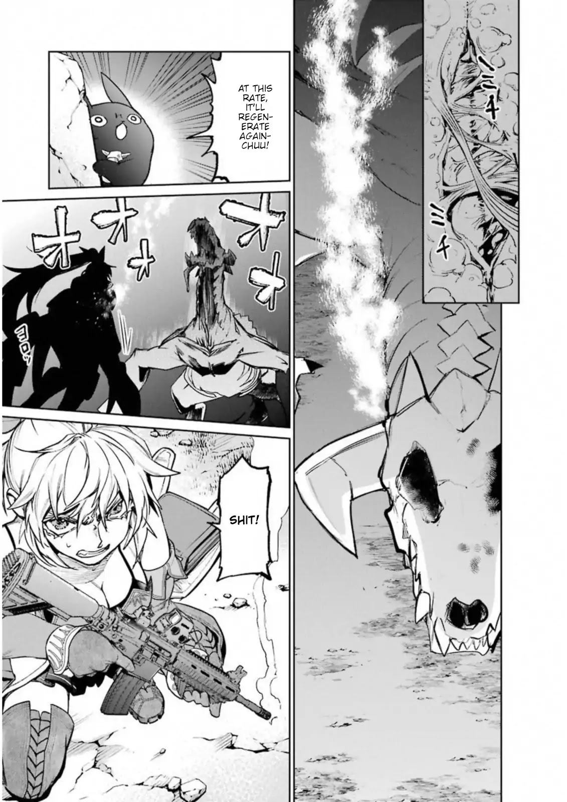 Mahou Shoujo Tokushuusen Asuka Chapter 34 page 15 - Chapter 34: Dragon Slayer Part 2