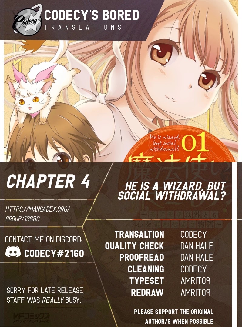 Mahou Tsukai de Hikikomori?: Mofumofu Igai to mo Kokoro wo Kayowaseyou Monogatari Chapter 4 page 1 - Chapter 4