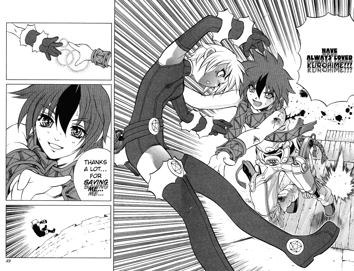 Mahou Tsukai Kurohime Chapter 3.1 page 44 - Chapter 3.1: Magic Cannon User