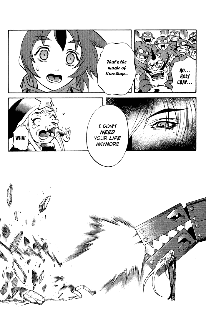 Mahou Tsukai Kurohime Chapter 3.2 page 37 - Chapter 3.2: Magic Cannon Bullet