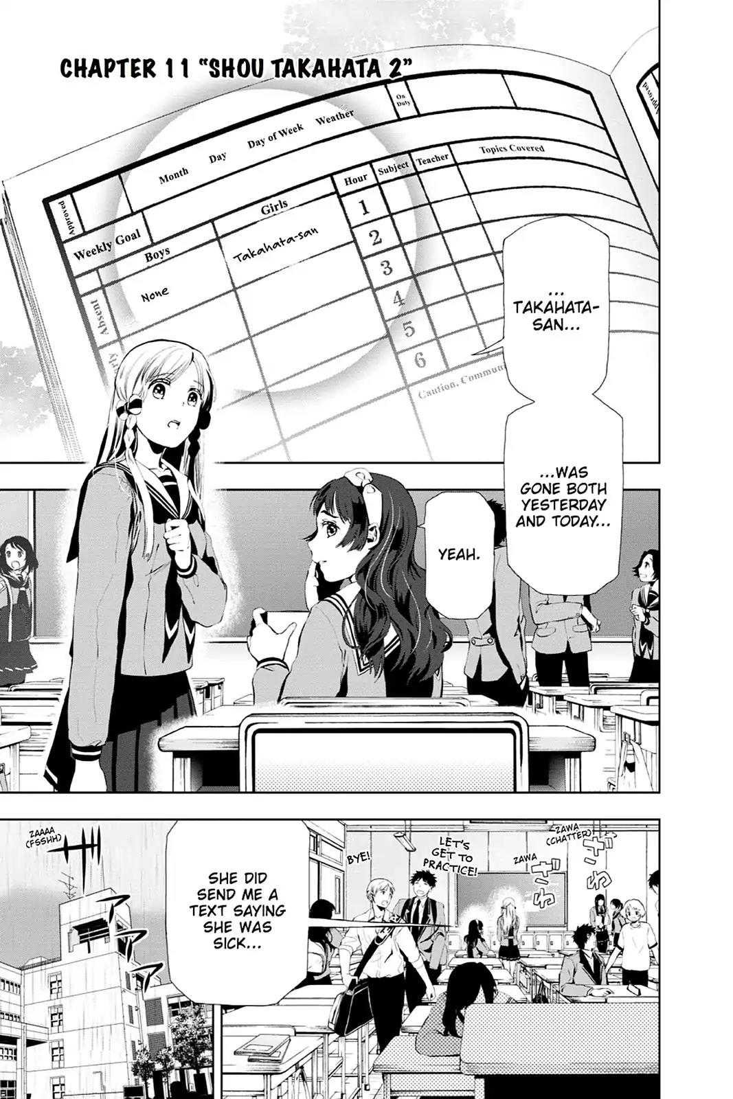 Mahou Tsukai no Deshi ga Warau Toki. Chapter 11 page 1 - Chapter 11: Shou Takahata 2