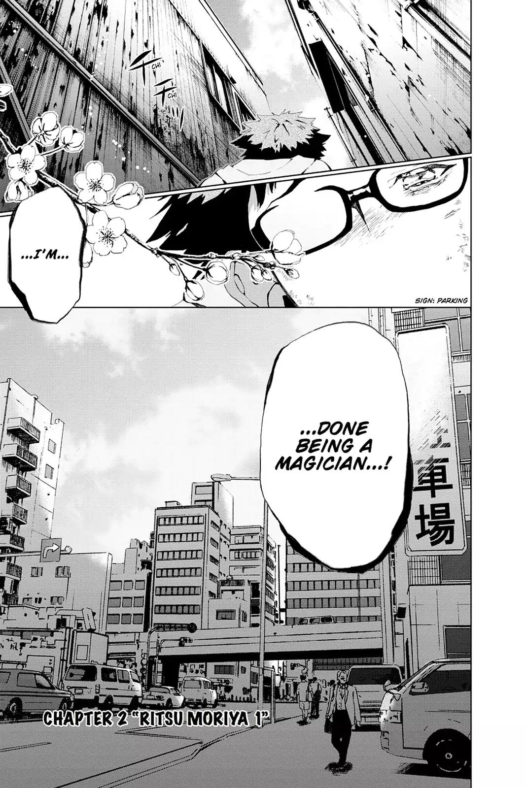 Mahou Tsukai no Deshi ga Warau Toki. Chapter 2 page 3 - Chapter 2: Ritsu Moriya 1